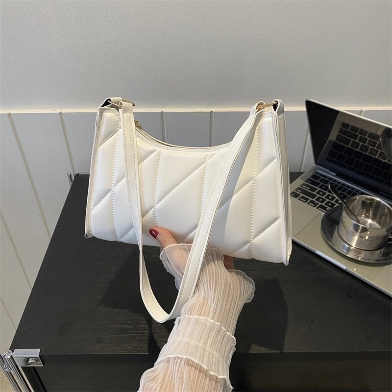Women's All Seasons Pu Leather Elegant Basic Shoulder Bag Underarm Bag