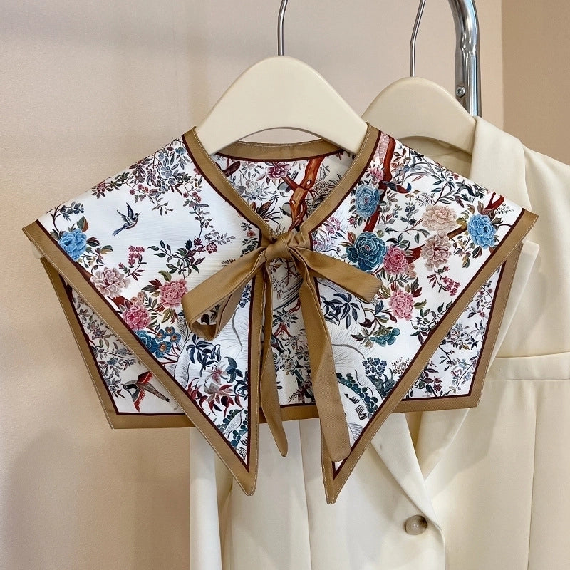 Women's Elegant Classical Lady Geometric Flower Nylon Shawl