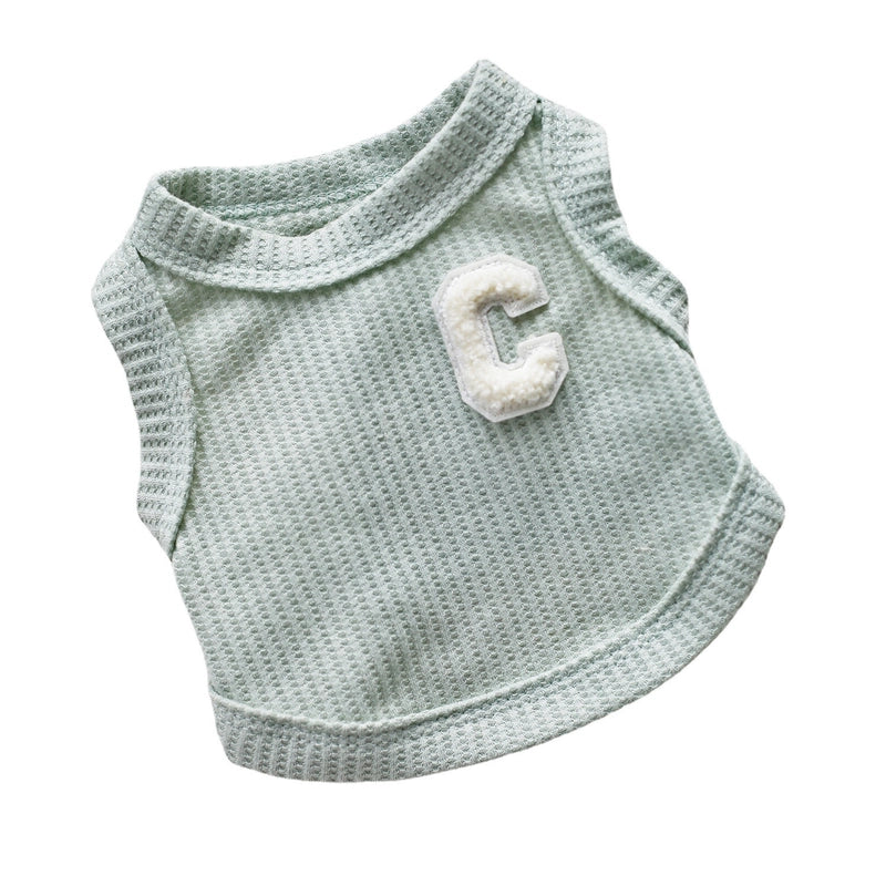Spring And Summer Dog Clothes Waffle Short Vest Than Bear Teddy Schanery A Generation