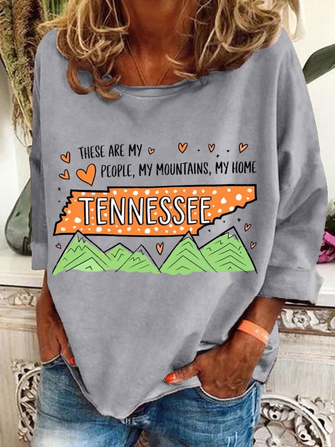 Women's Helen of Tennessee Storm Print Casual Sweatshirt