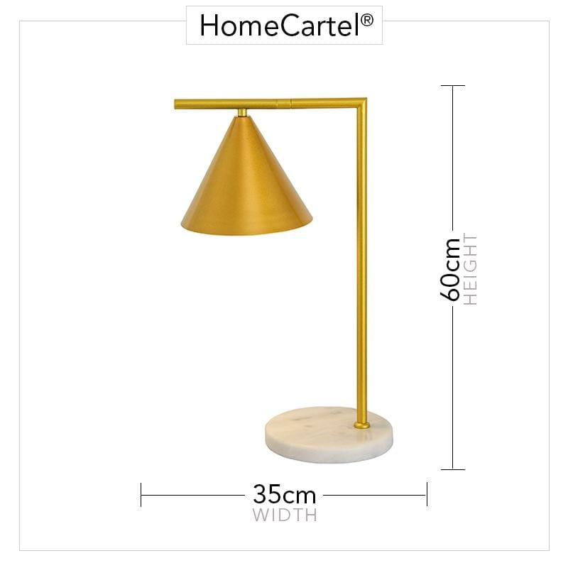 Clarice | Gold x Marble Table Lamp