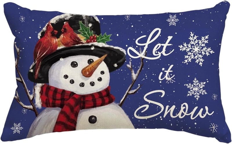 Christmas Vacation Letter Linen Pillow Cases Couch & Sofa Decor