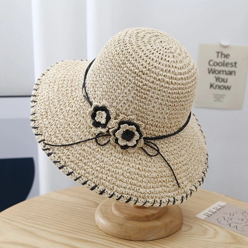 Women's Vacation Minimalist Bow Knot Big Eaves Sun Hat