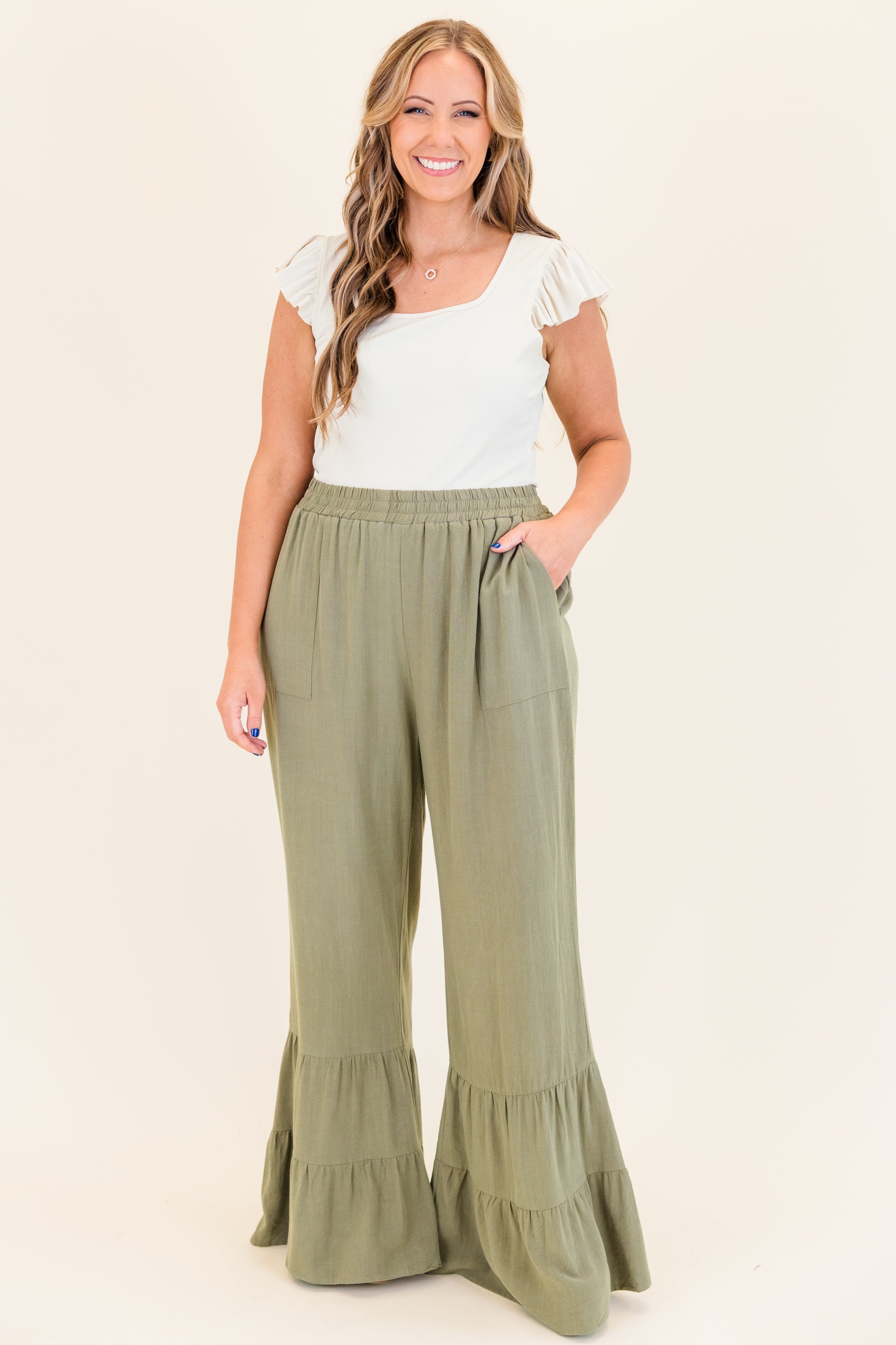 The Mystery of Love Pants. Dusty Olive