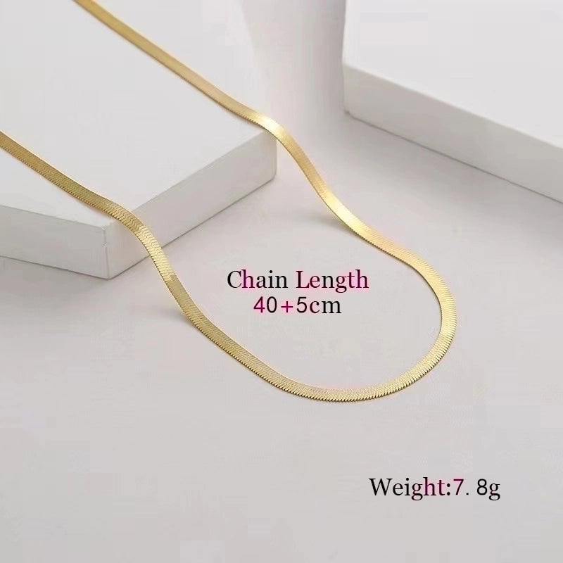 Stainless Steel Titanium Steel Hip-Hop Plating Solid Color Necklace