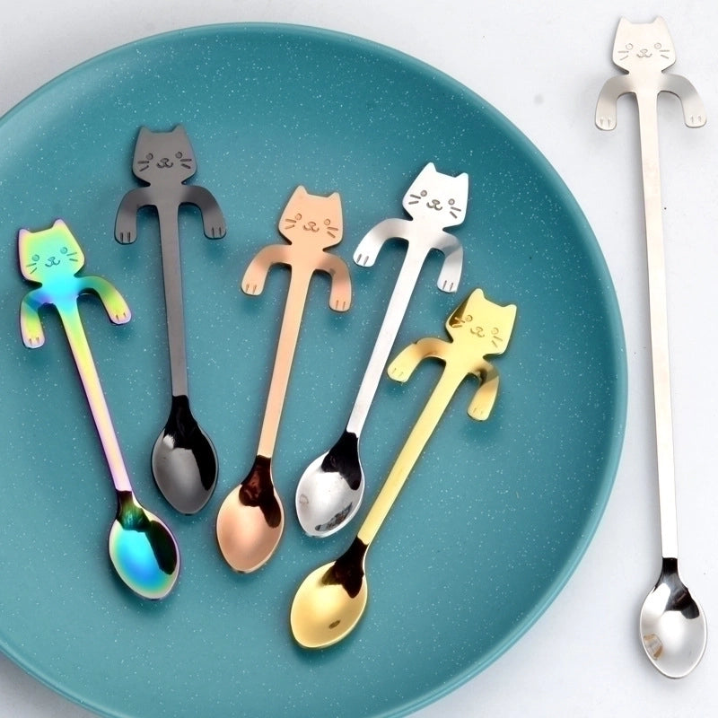 2 Pieces Casual Cartoon Stainless Steel Spoon