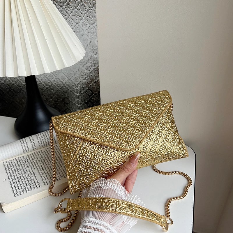 Women's Small Pu Leather Solid Color Streetwear Square Flip Cover Crossbody Bag