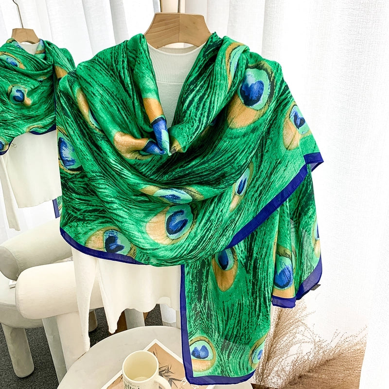 2025 Autumn And Winter New Scarf Popular Leopard Print Scarf Long Women's Shawl Daily Street Snap Scarf Hijab