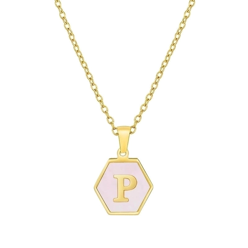 Modern Style Letter 304 Stainless Steel 18K Gold Plated Plating Stainless Steel Necklaces