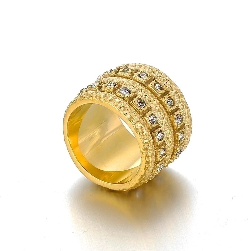 Titanium Steel 18K Gold Plated Fashion Plating Geometric