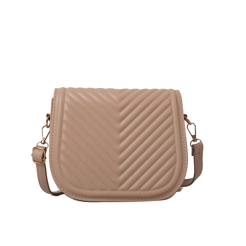Women's All Seasons Pu Leather Solid Color Classic Style Square Flip Cover Shoulder Bag
