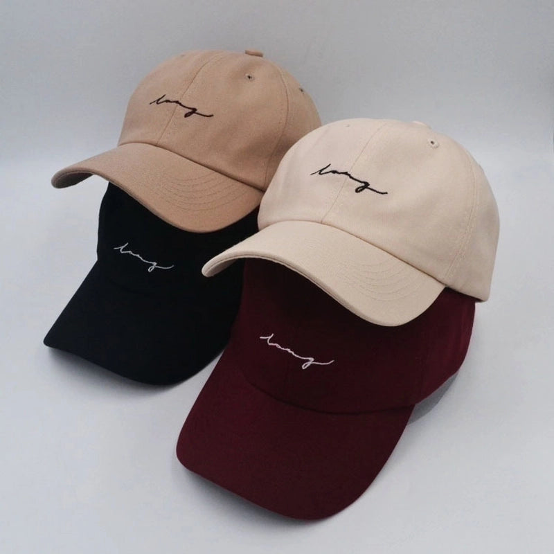 Unisex Minimalist Graffiti Embroidery Wide Eaves Baseball Cap