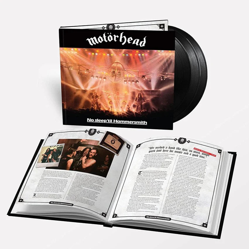 Motorhead No Sleep 'Til Hammersmith - Hardback Book 3-LP vinyl set