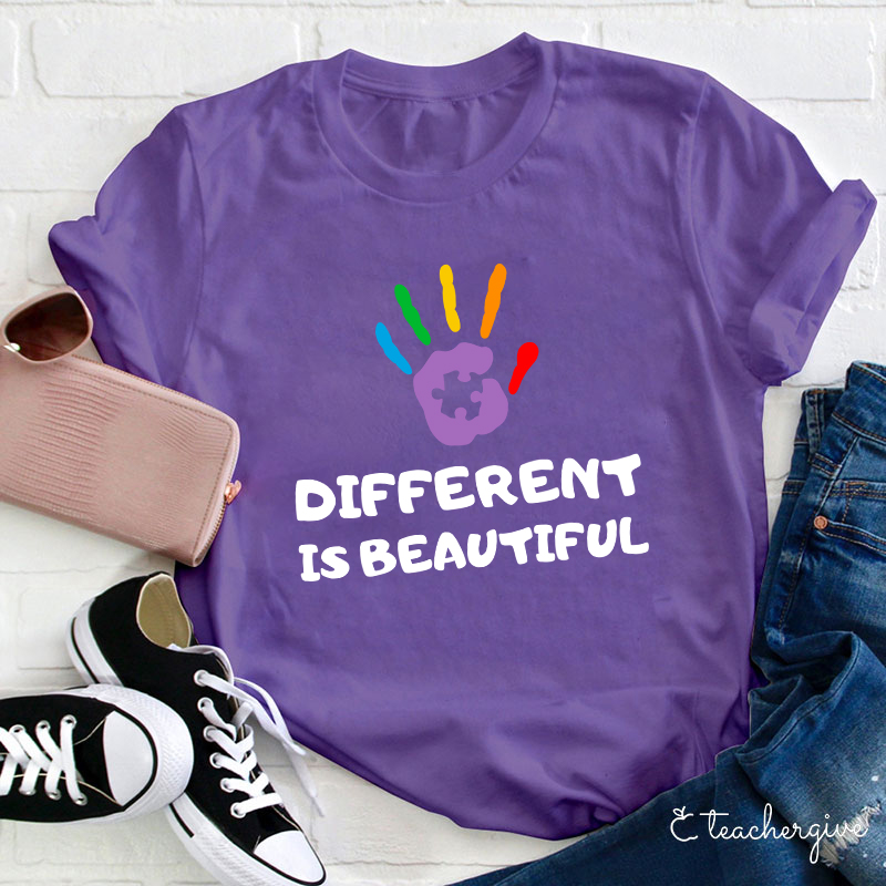 Different Is Beautiful Teacher T-Shirt