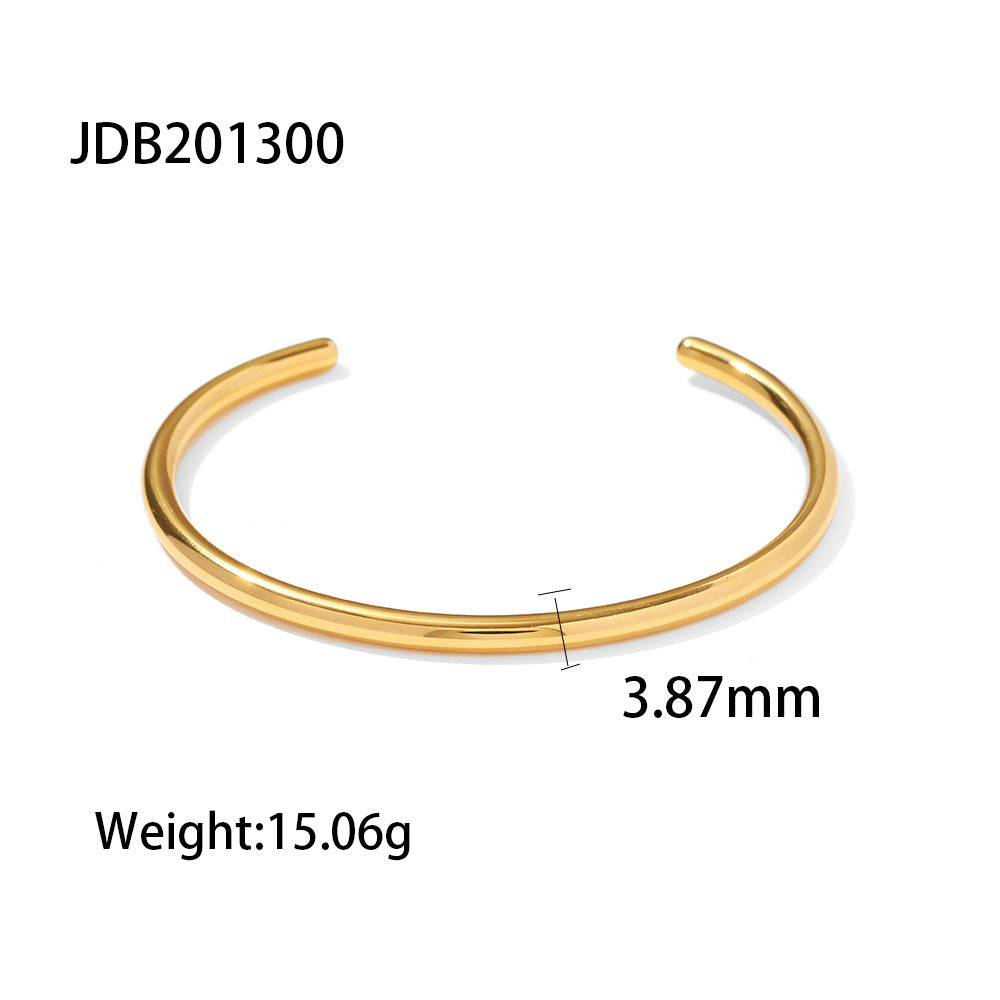 Jie Ding Stainless Steel Pearl Necklace Accessories Stacking Bracelet Flower Titanium Steel Ring