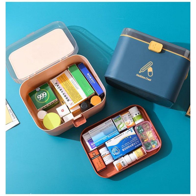 First Aid Kit Multi-Level Medical 1PC Medicine Storage Container - Home Portable Medicine Storage Container