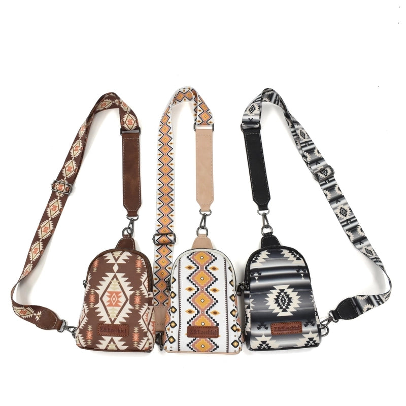 Women's Ethnic Style Classic Style Geometric Canvas Waist Bags