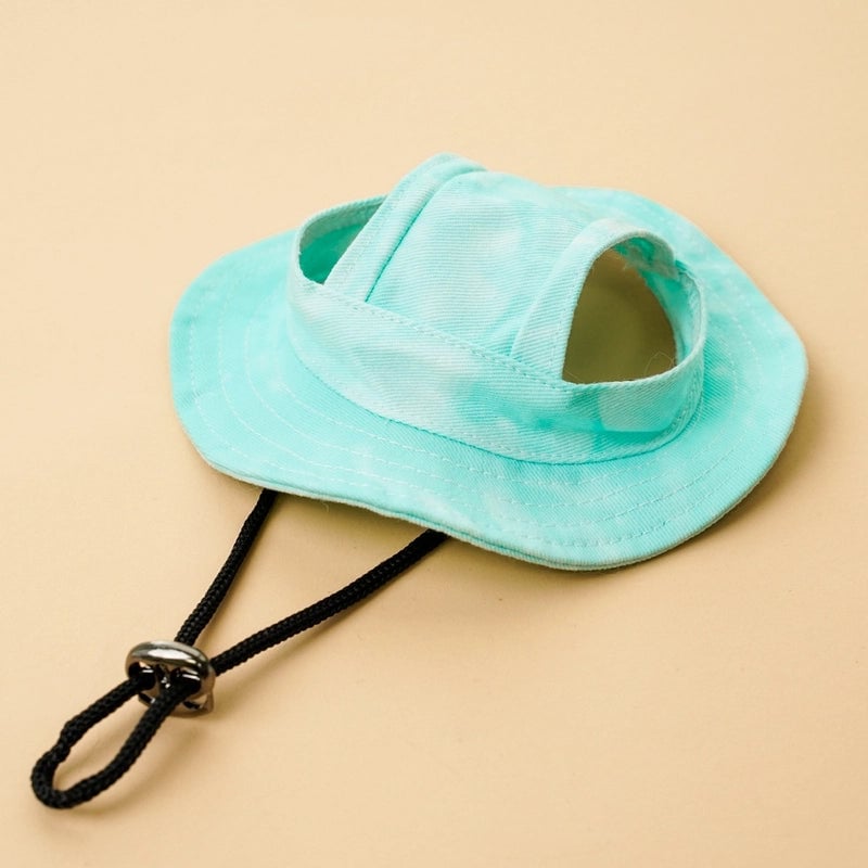 Dog Cat Sun-proof Anti-tightening Hat Anti-release Ear Adjustable Rope Buckle Fisherman Hat Pet Supplies
