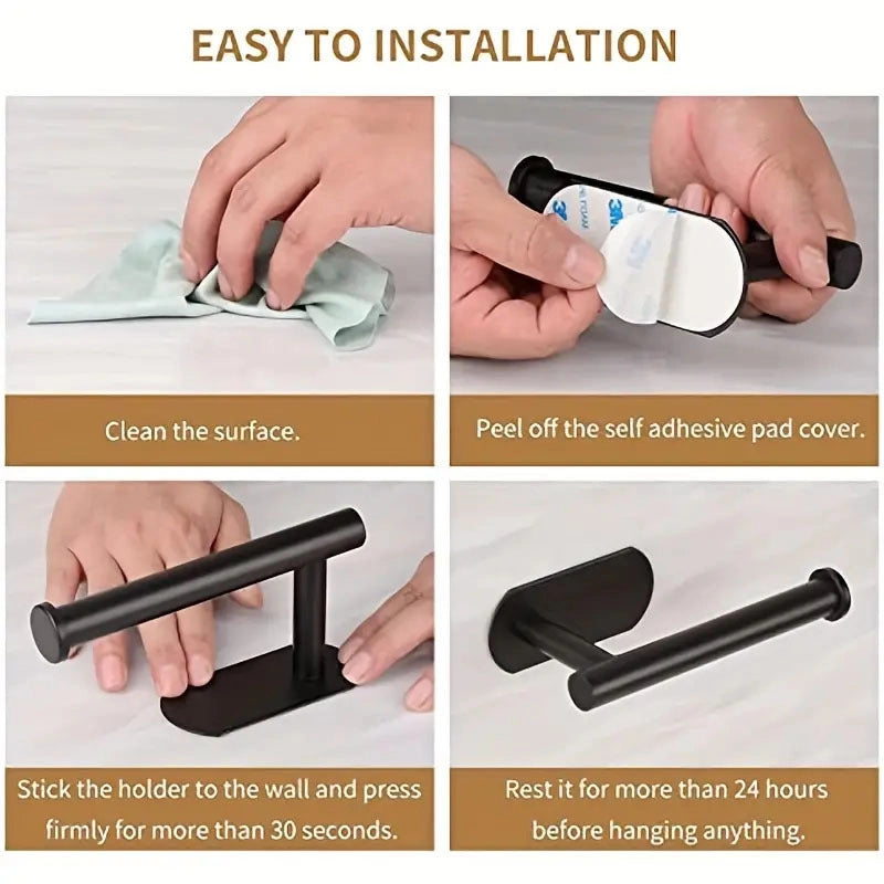 Casual Solid Color Stainless Steel Tissue Holder
