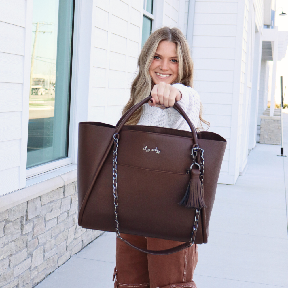 Limited Edition Espresso Boss Tote Diaper Bag