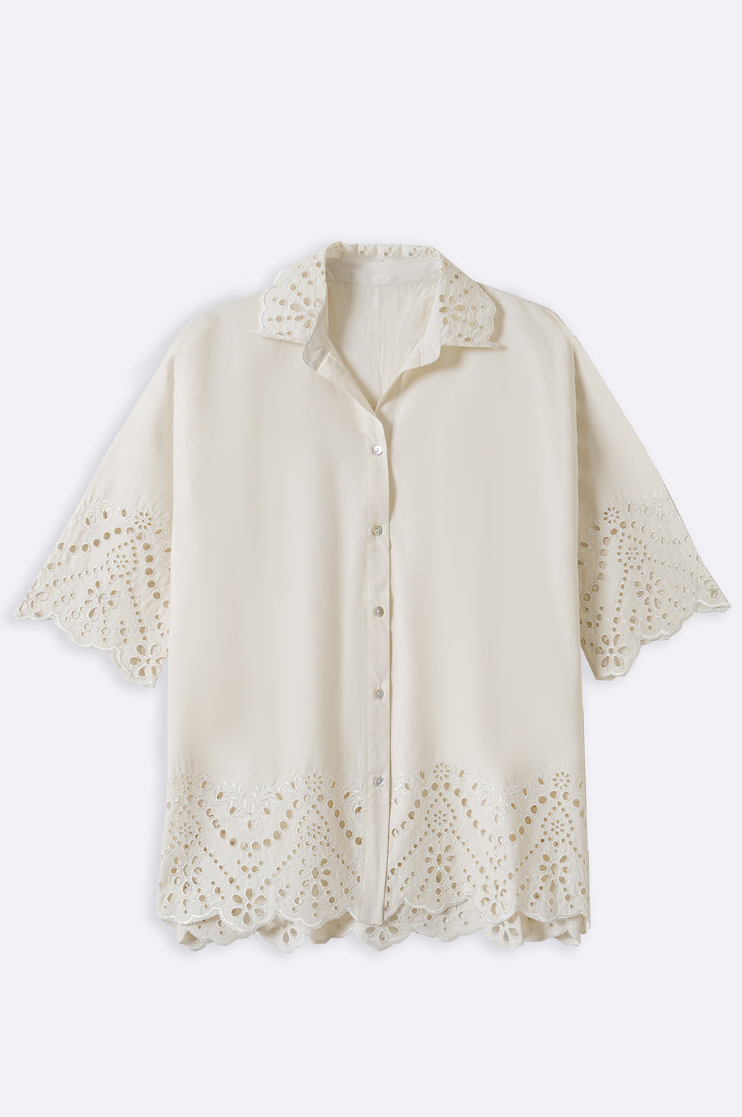 SCHIFFLI COLLAR SHIRT