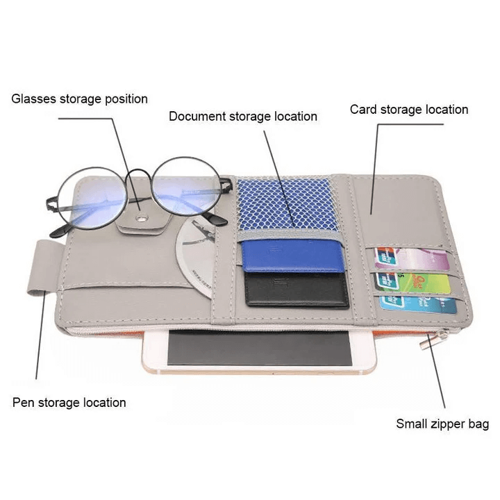 🔥Last Day Promotion🔥 - 🚗CAR SUN VISOR STORAGE BAG