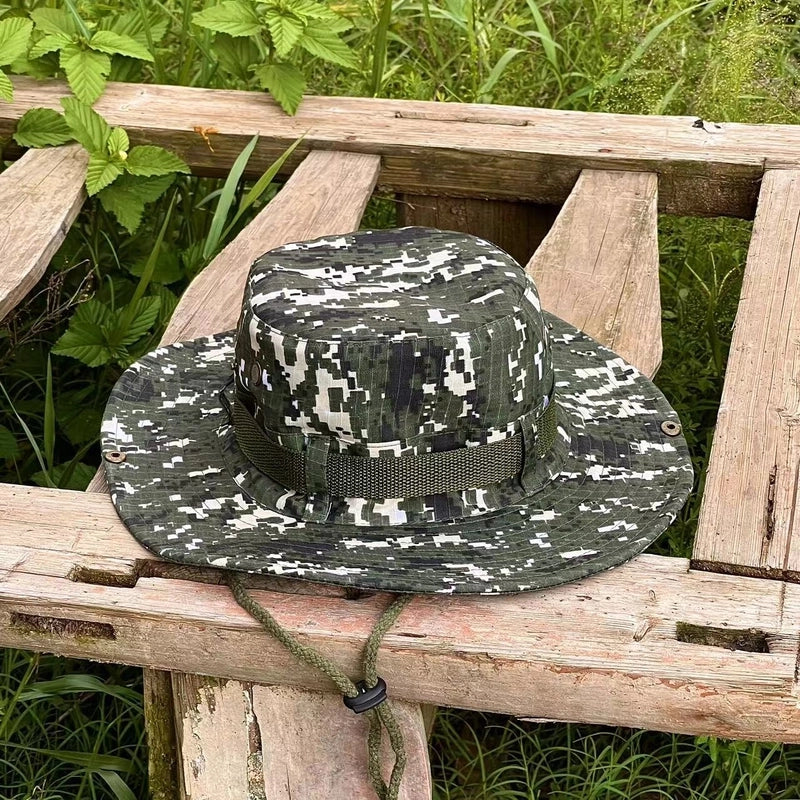 Unisex Tropical Solid Color Wide Eaves Bucket Hat