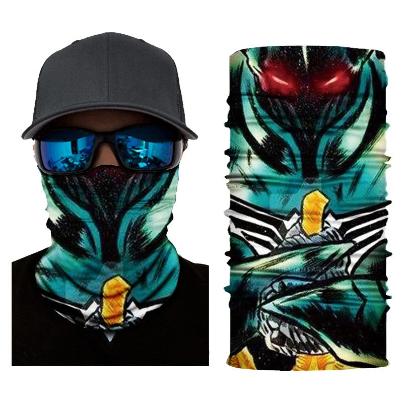 Unisex Casual Skull Printing Kerchief Mask