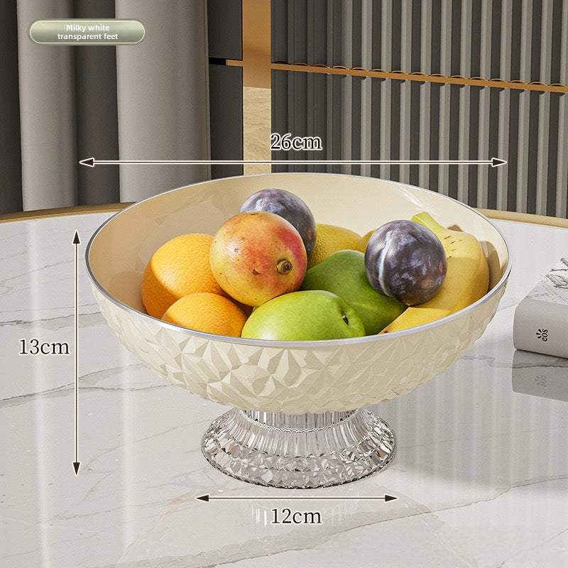 Fruit Plate Home Living Room Coffee Table New High-looking Modern Light Luxury Style Draining Tray Dried Fruit Snack Plate