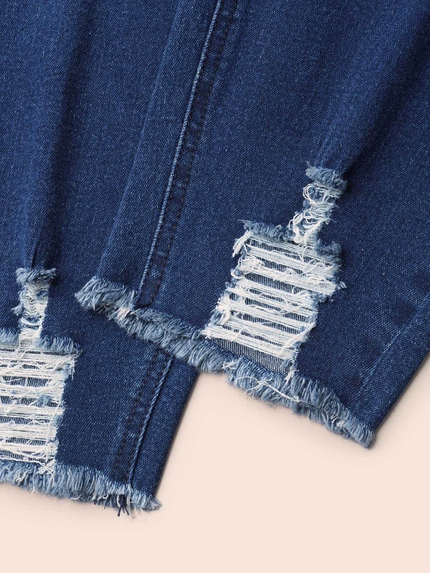 Mid-Rise Whiskered Slim-Fit Jeans