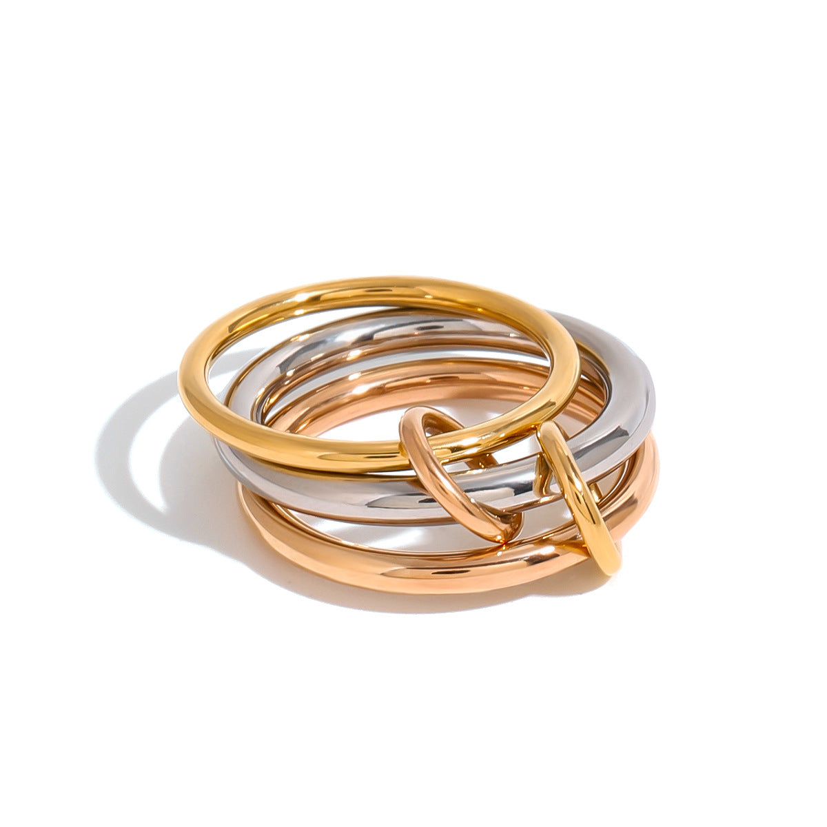 Stainless Steel Stacking Ring Niche Ins Style Ring Titanium Steel Bracelet Rings