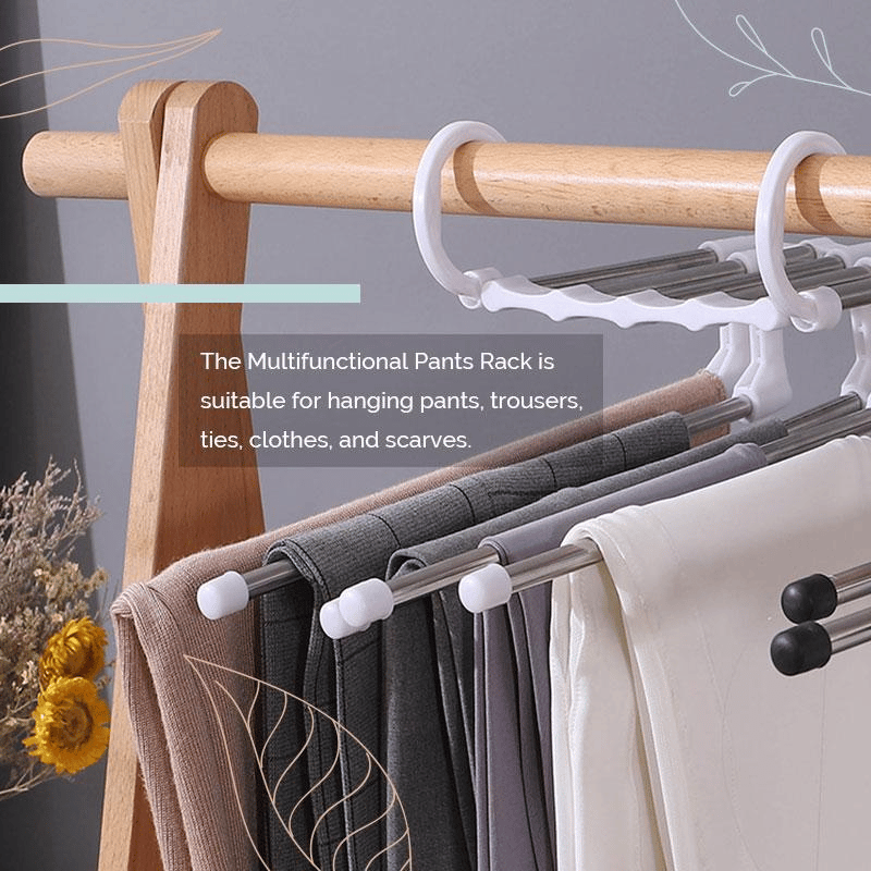 (🔥Hot Sale NOW- SAVE 48% OFF) Multifunctional Pants Rack(BUY 2 FREE SHIPPING NOW!)