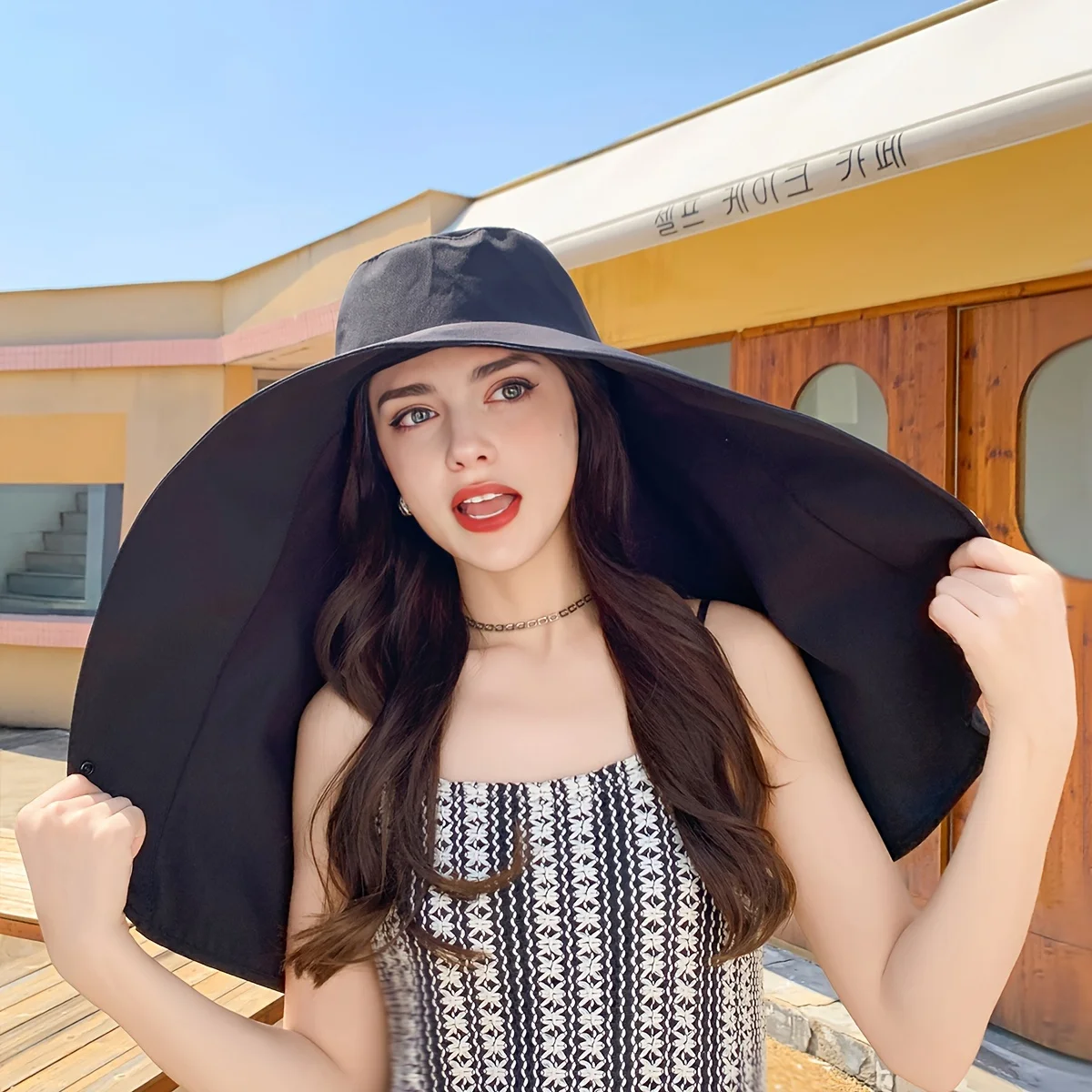 🔥Last Day Promotion 75% OFF🔥Wide Brim Shawl Sun Hat