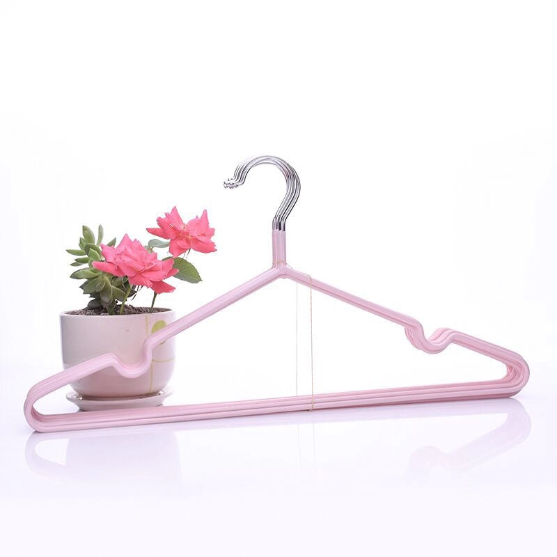 Ming Zhe Plastic Dip Clothes Hanger Household Non-slip Drying Clothes Hanger Bold Adult Drying Hanger Nano Groove Clothes Hanger Explosions