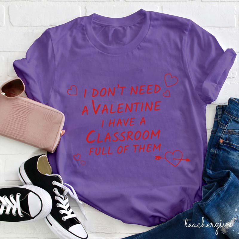 One Loved Teacher Valentine Teacher Love T-Shirt