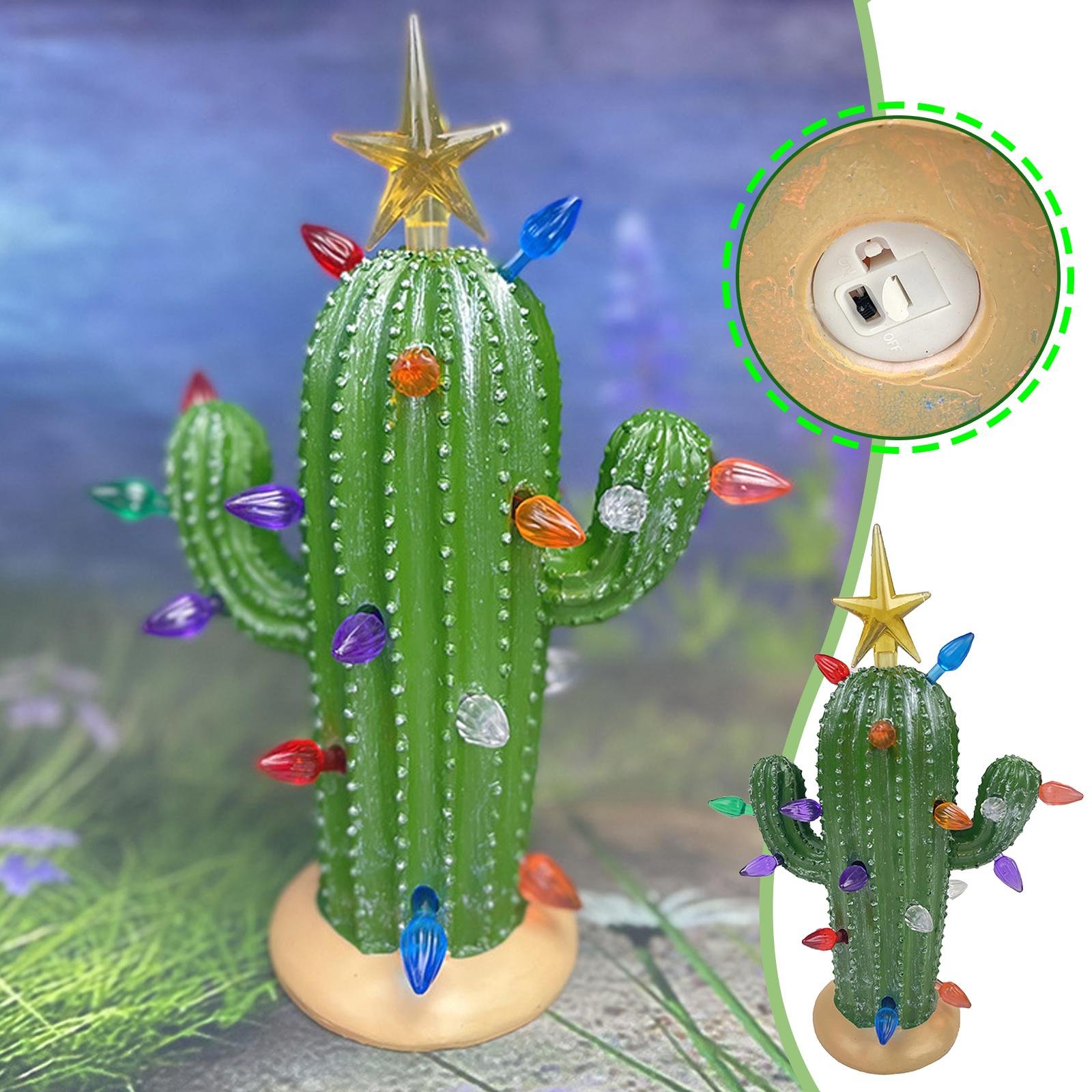 🌵Vintage Christmas Luminous Cactus✨