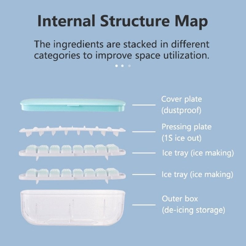 Press type Ice Cube Maker🍀summer sale🍀