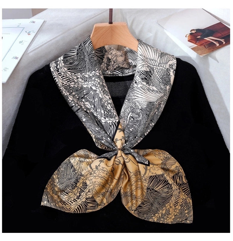 Women's Casual Vacation Polka Dots Silk Polyester Satin Printing And Dyeing Printing Dyeing Silk Scarf