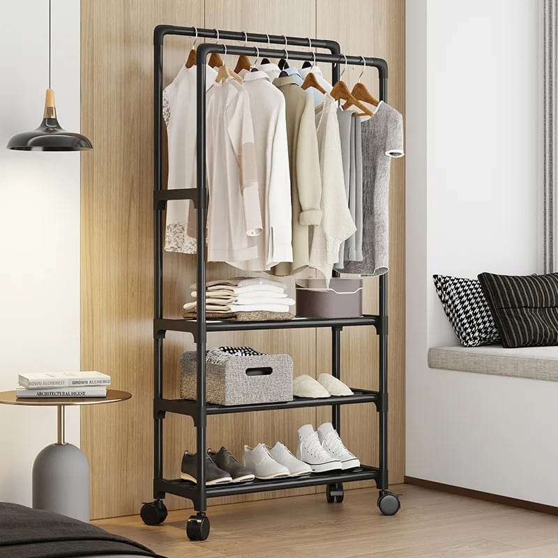 DUAL POLE CLOTHES RACK