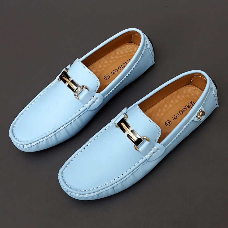 Gameglobeplanet oxford Handmade Leather Men Shoes Casual Slip On Loafers Breathable Men Flats Moccasins Tooling Plus Size women boats shoes