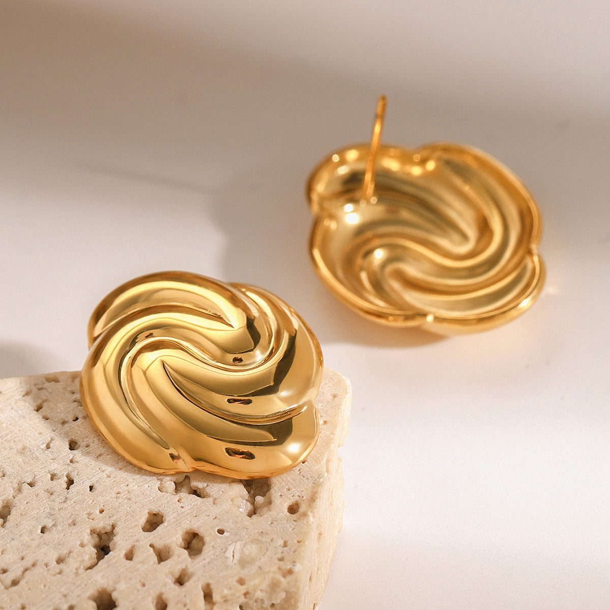 Stainless Steel Geometric Earrings Niche Earrings Titanium Steel Earrings Earrings