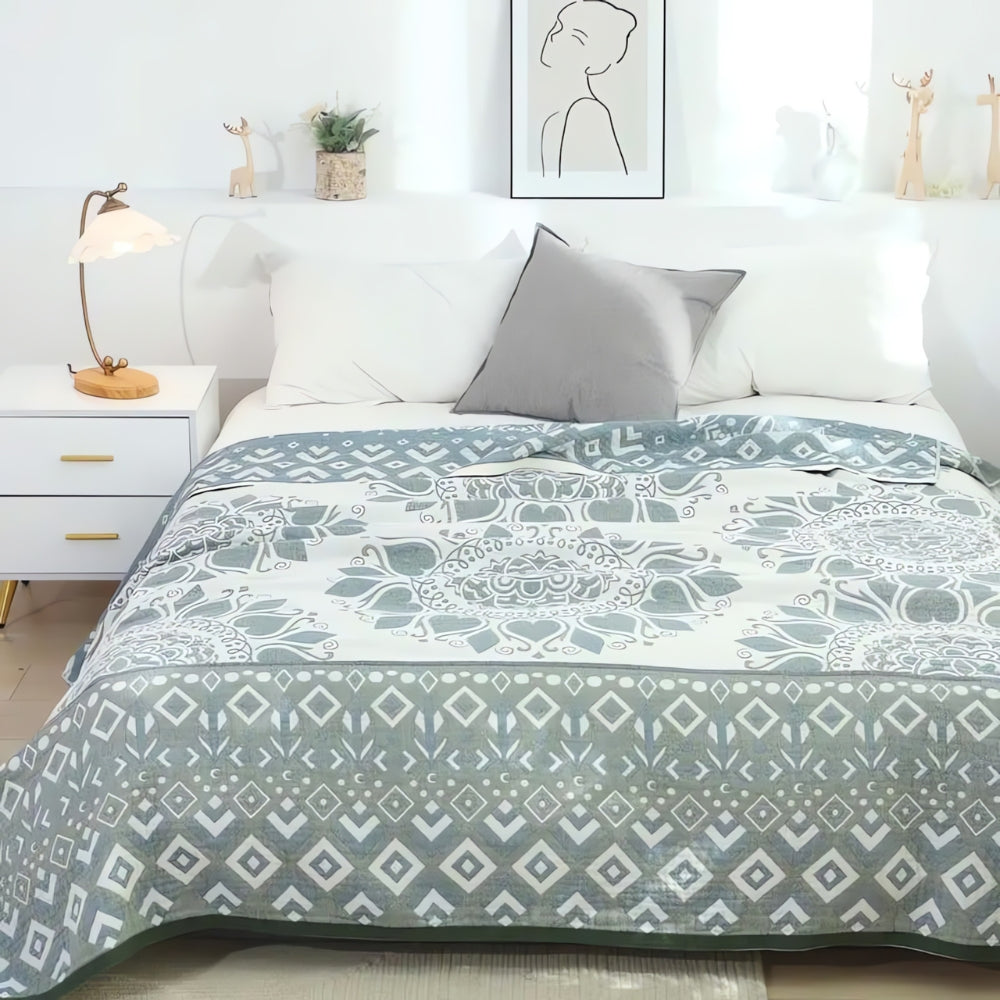 Floral Cotton Comfort Blanket
