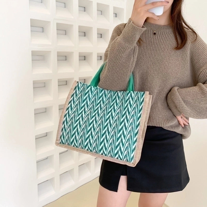 Women's Medium All Seasons Linen Vintage Style Ethnic Style Streetwear Handbag Tote Bag