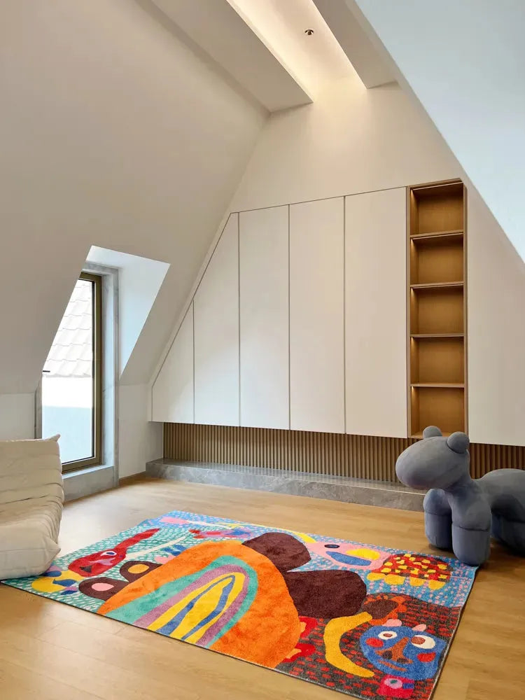 Rainbow Ears Kids Room Carpet