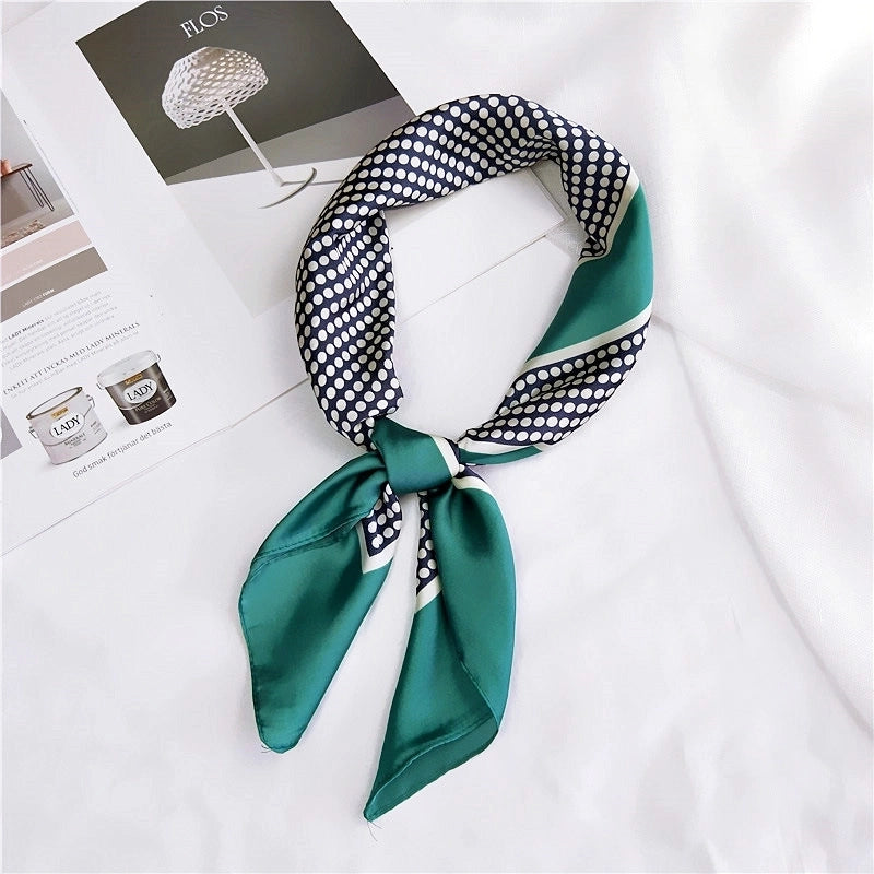 Alloy Scarf (1 Scallop Floral Blue)