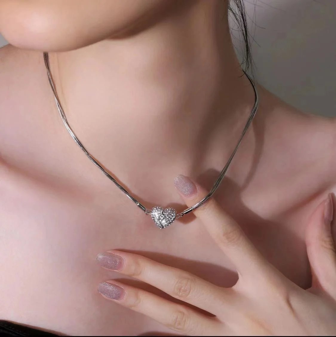 Promotion 49%OFF🔥Magnetic Love Patchwork Necklace
