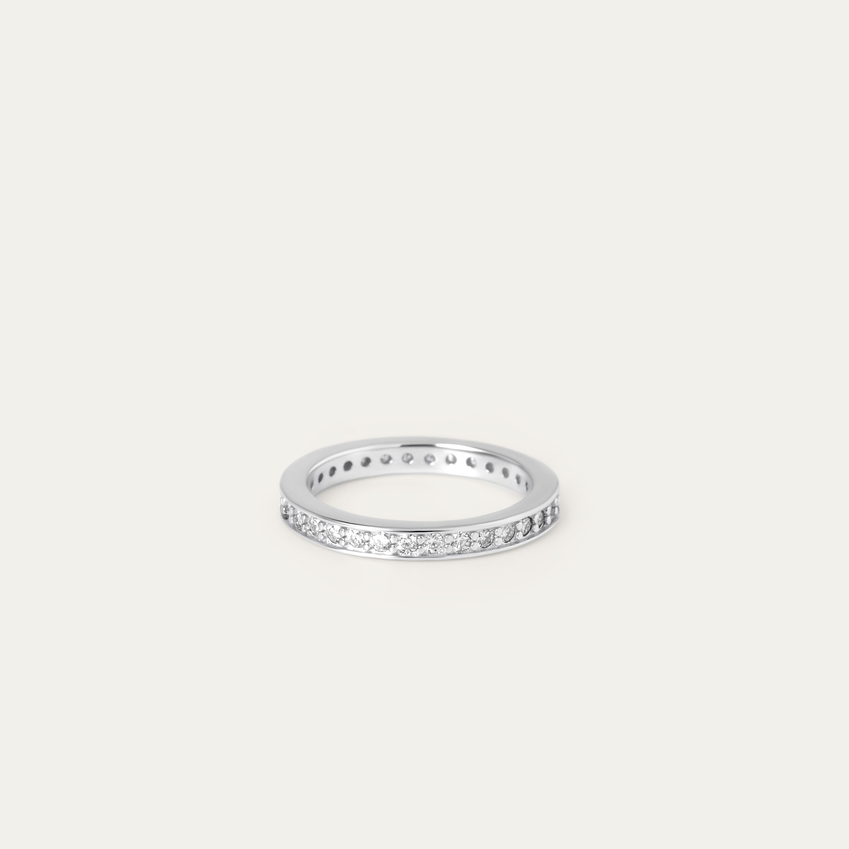 Ethera 0.70ct Moissanite Ring (925 Sterling Silver. Size 8)
