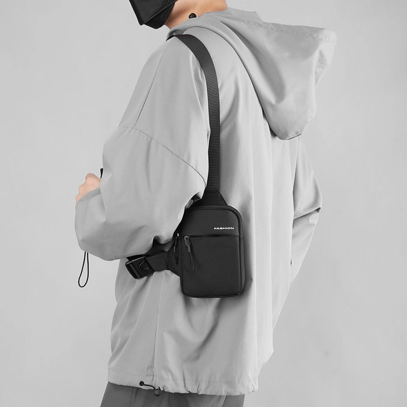 Mini Sports Bag New Casual Men's Shoulder Bag Coin Purse Fashion Trend Crossbody Bag Mobile Phone Bag Small Chest Bag