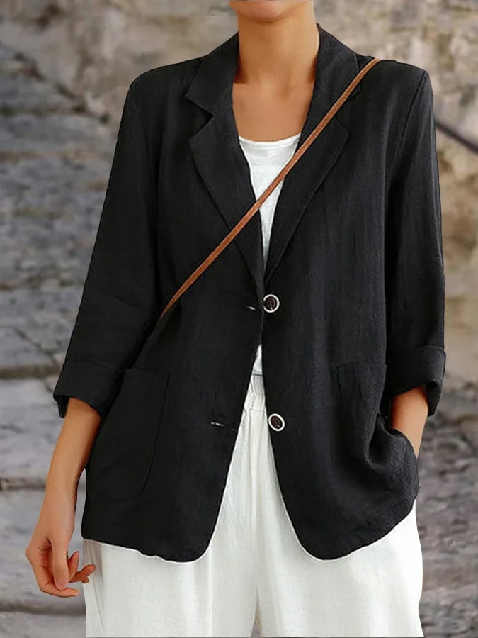 Versatile Long Sleeved Casual Loose Suit Jacket-Buy 2 Free Shipping