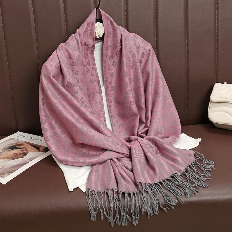 Women's Elegant Basic Solid Color Polyester Shawl